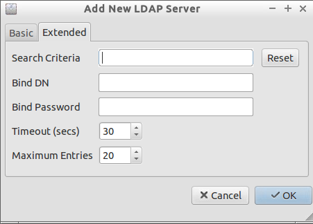 Sylpheed LDAP Extended Settings